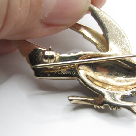 Pennino Rhinestone Bird Brooch - Picture 8 of 10